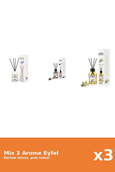 Eyfel Set 3 Mix Eyfel: 1x Mana Maicii Domnului, 1x Orhidee, 1x Vanilie