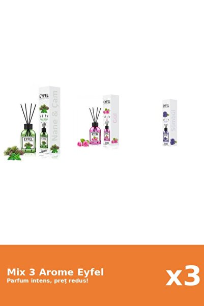 Eyfel Set 3 Mix Eyfel: 1x Pine and Mint, 1x Rose, 1x Hyacinth