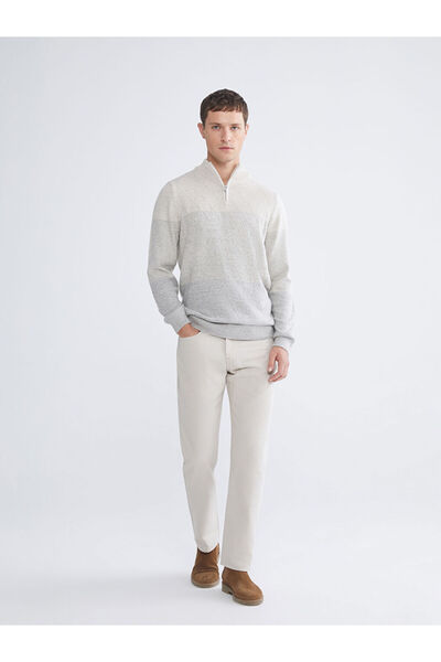 LC Waikiki Ecru Standard Fit Men's Trousers