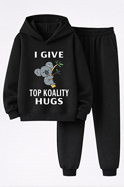 MAGORS Koala Printed 3-Yarn Quality Sweatshirt and Sweatpants Children's Top-...