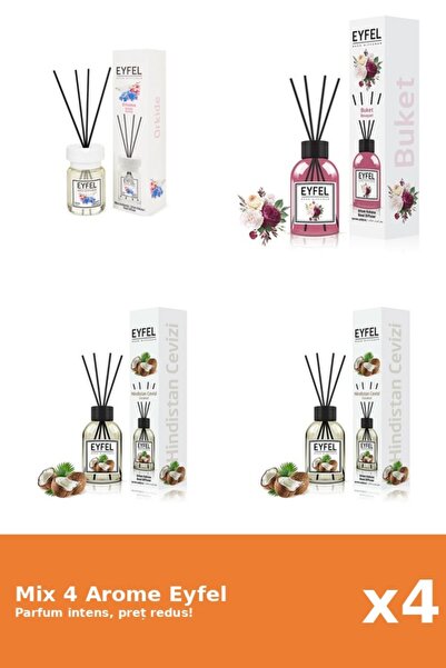 Eyfel Set 4 Mix Eyfel: 1x Bouquet, 2x Nuca De Cocos, 1x Orhidee