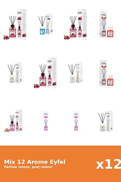 Eyfel Set 12 Mix Variat: 7 arome