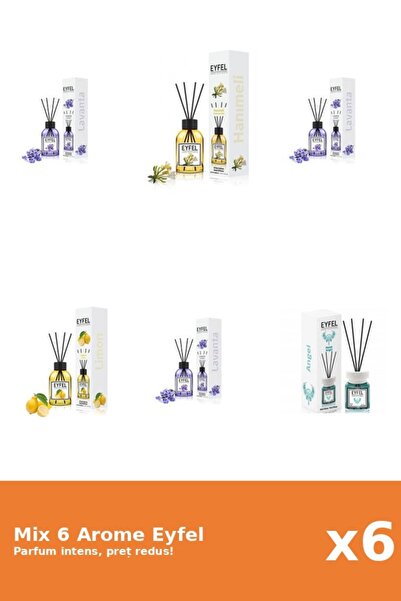 Eyfel Set 6 Mix Eyfel: 1x Angel, 1x Lamaie, 3x Lavanda, 1x Mana Maicii Domnului