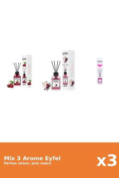 Eyfel Set 3 Mix Eyfel: 1x Bouquet, 1x Bubble Gum, 1x Cirese