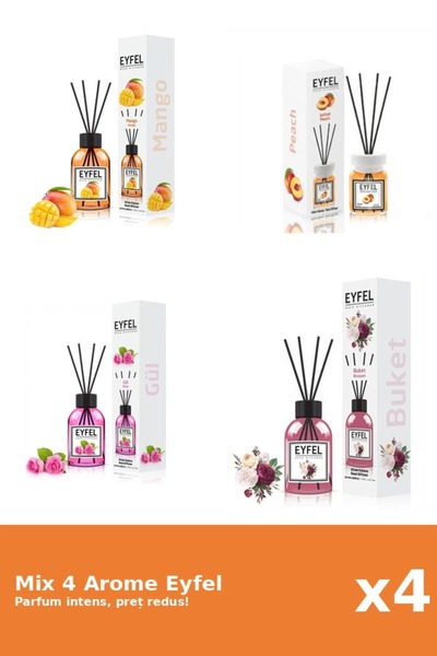 Eyfel Set 4 Mix Eyfel: 1x Bouquet, 1x Mango, 1x Piersica, 1x Trandafir