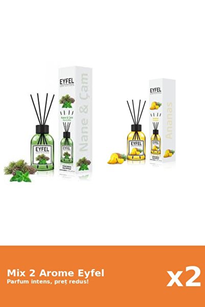 Eyfel Set 2 Mix Eyfel: 1x Ananas, 1x Pin Si Menta