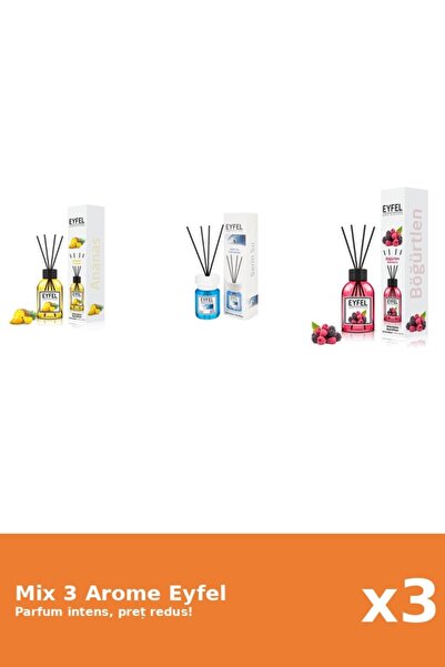 Eyfel Set 3 Mix Eyfel: 1x Ananas, 1x Cool Water, 1x Fructe De Padure