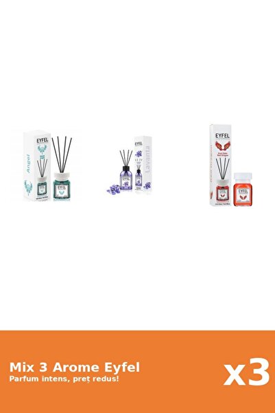 Eyfel Set 3 Mix Eyfel: 1x Angel, 1x Lavanda, 1x Red Dragon