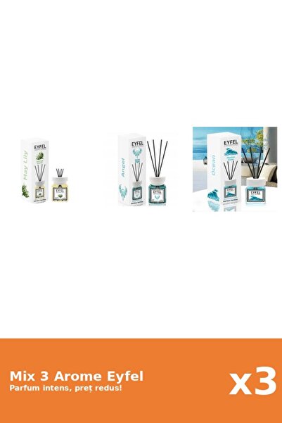Eyfel Set 3 Mix Eyfel: 1x Angel, 1x Lacramioare, 1x Ocean