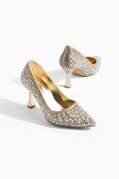 Daxtors Dorve Günlük Orthopedic Classic Heeled Stone Women's Shoes