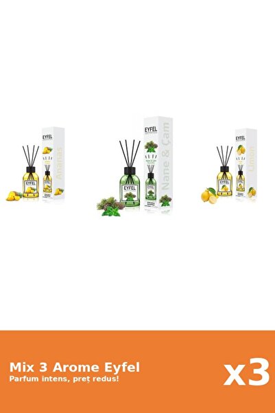 Eyfel Set 3 Mix Eyfel: 1x Ananas, 1x Lamaie, 1x Pin Si Menta