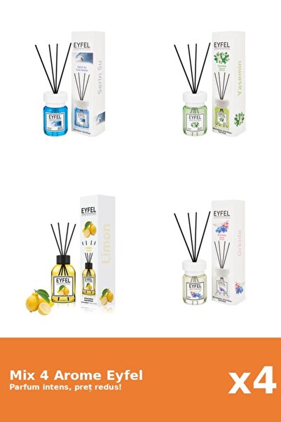 Eyfel Set 4 Mix Eyfel: 1x Cool Water, 1x Iasomie, 1x Lamaie, 1x Orhidee