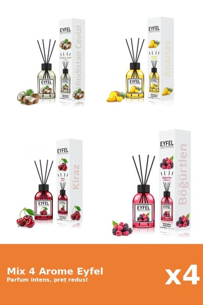 Eyfel Set 4 Mix Eyfel: 1x Ananas, 1x Cirese, 1x Fructe De Padure, 1x Nuca De ...