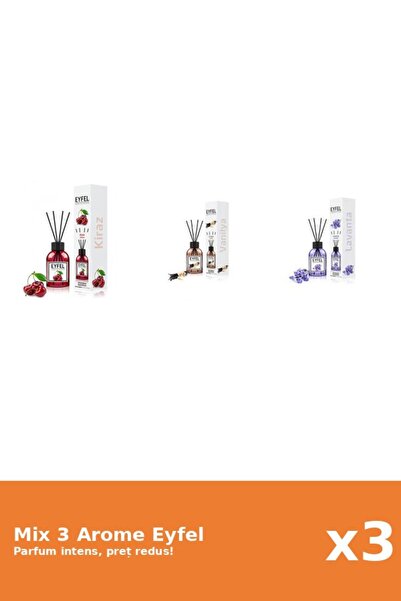 Eyfel Set 3 Mix Eyfel: 1x Cirese, 1x Lavanda, 1x Vanilie