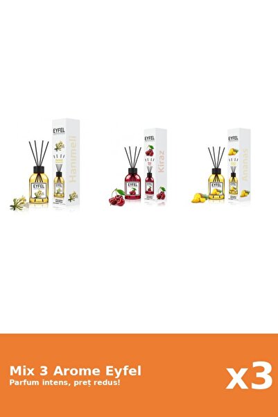 Eyfel Set 3 Mix Eyfel: 1x Ananas, 1x Cirese, 1x Mana Maicii Domnului