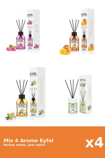 Eyfel Set 4 Mix Eyfel: 1x Iasomie, 1x Mana Maicii Domnului, 1x Mango, 1x Tran...