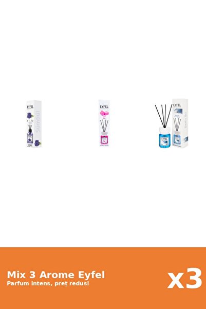 Eyfel Set 3 Mix Eyfel: 1x Bubble Gum, 1x Cool Water, 1x Zambile