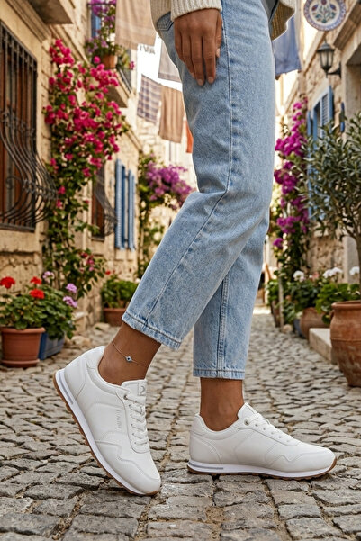 Kinetix Бели дамски ежедневни маратонки