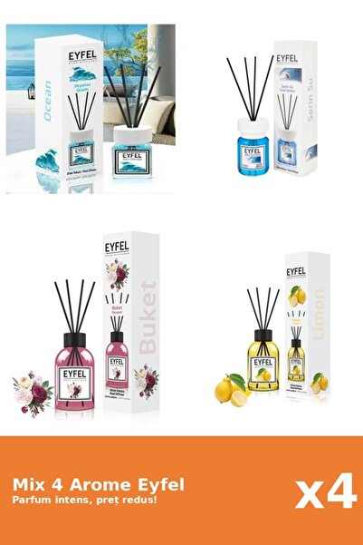 Eyfel Set 4 Mix Eyfel: 1x Bouquet, 1x Cool Water, 1x Lamaie, 1x Ocean
