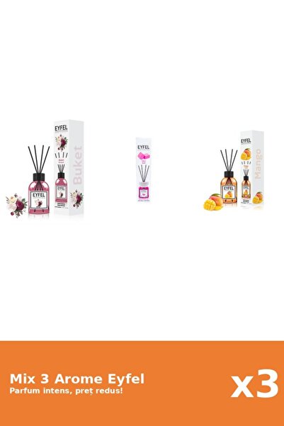 Eyfel Set 3 Mix Eyfel: 1x Bouquet, 1x Bubble Gum, 1x Mango