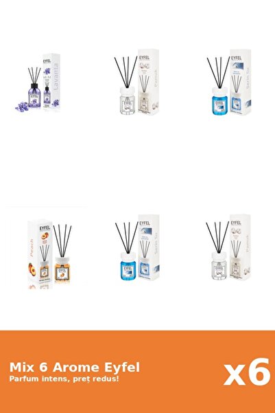 Eyfel Set 6 Mix Eyfel: 2x Cotton, 2x Cool Water, 1x Lavender, 1x Peach