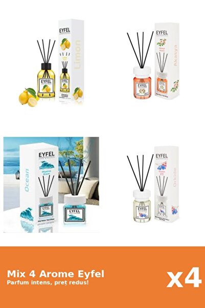 Eyfel Set 4 Mix Eyfel: 1x Acacia, 1x Lamaie, 1x Ocean, 1x Orhidee