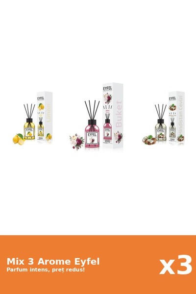 Eyfel Set 3 Mix Eyfel: 1x Bouquet, 1x Lamaie, 1x Nuca De Cocos