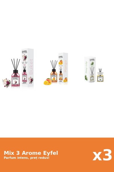 Eyfel Set 3 Mix Eyfel: 1x Bouquet, 1x Lacramioare, 1x Mango