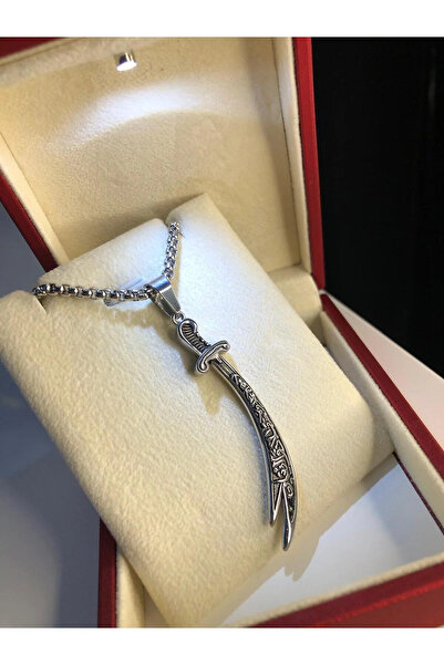 GWOMA Men's Women's Steel Necklace - Zülfikar Sword Hz.Ali • in Lighted Box •...