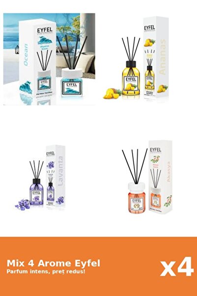 Eyfel Set 4 Mix Eyfel: 1x Acacia, 1x Ananas, 1x Lavanda, 1x Ocean