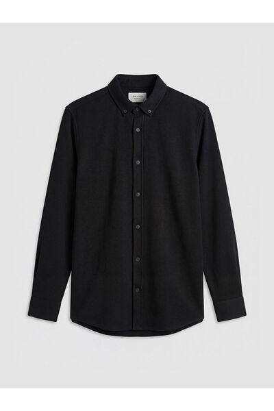 LC Waikiki Ανδρικό πουκάμισο GiyÇık Store den Black Slim Fit