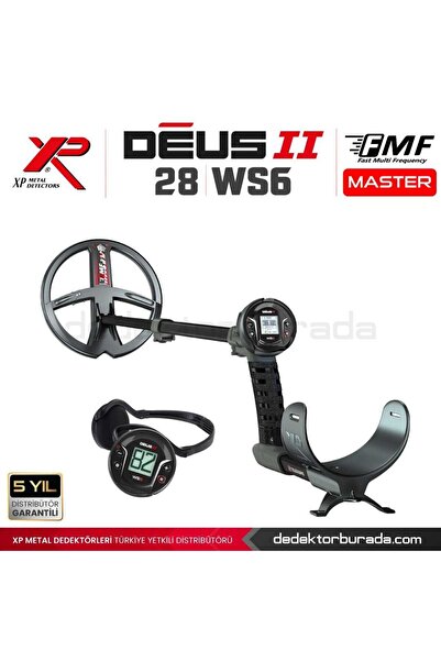 XP Deus 2 Dedektör - 28cm FMF Başlık, WS6 Master