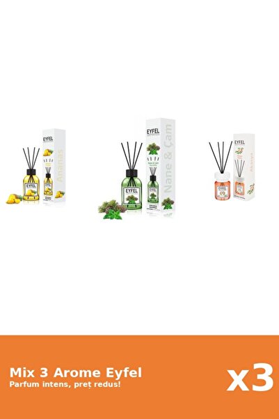 Eyfel Set 3 Mix Eyfel: 1x Acacia, 1x Ananas, 1x Pin Si Menta