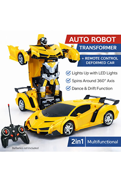 LEAN 2-in-1 Transformable Robot Car – Remote Control Car for Kids