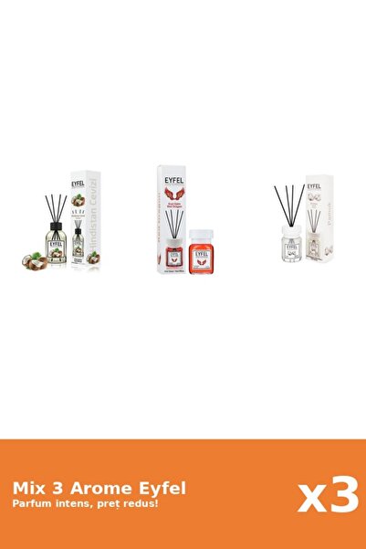 Eyfel Set 3 Mix Eyfel: 1x Bumbac, 1x Nuca De Cocos, 1x Red Dragon