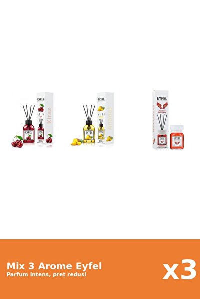 Eyfel Set 3 Mix Eyfel: 1x Ananas, 1x Cirese, 1x Red Dragon