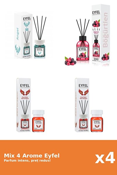 Eyfel Set 4 Mix Eyfel: 1x Angel, 1x Fructe De Padure, 2x Red Dragon