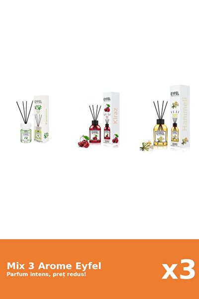 Eyfel Set 3 Mix Eyfel: 1x Cirese, 1x Iasomie, 1x Mana Maicii Domnului