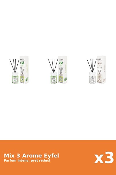 Eyfel Set 3 Mix Eyfel: 1x Bumbac, 2x Iasomie