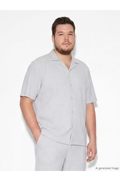 LC Waikiki Ανδρικό πουκάμισο GiyÇık Store den Bej με κανονική εφαρμογή και γι...