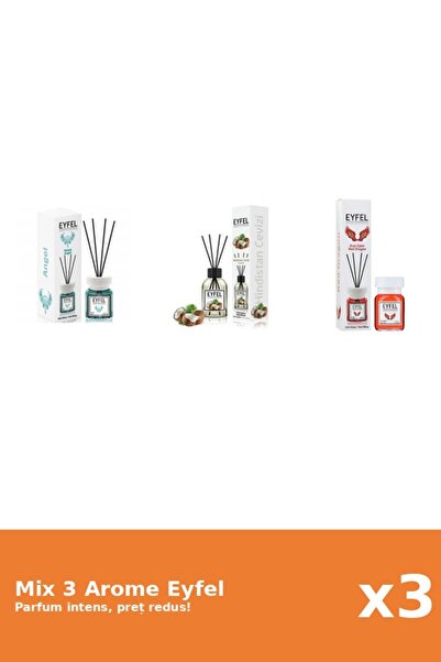 Eyfel Set 3 Mix Eyfel: 1x Angel, 1x Nuca De Cocos, 1x Red Dragon