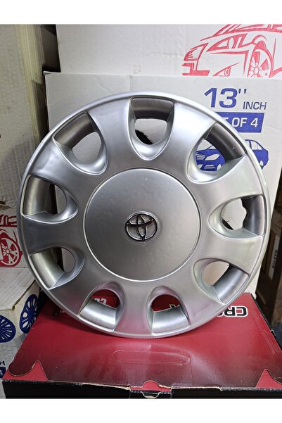 Universal 13 inç Toyota Jant Kapağı Takımı 4 lü set (Krom Amblem Hediyeli)1 s...
