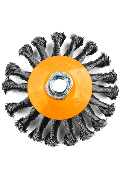 Rotor Perie conică de sârmă cu noduri 115 mm M14