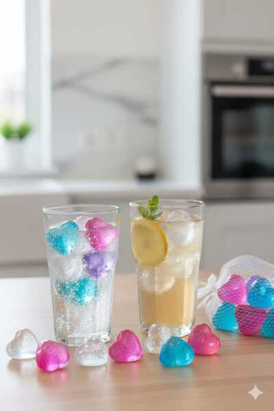 Funny Life Pratik Fileli Buz Seti - Silikonlu buz Küpleri ( 1 file 15 Buz Küp...