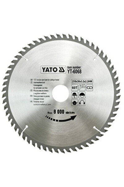 yato Lamă de ferăstrău circular pentru lemn 210x30mm 60z YT-6068