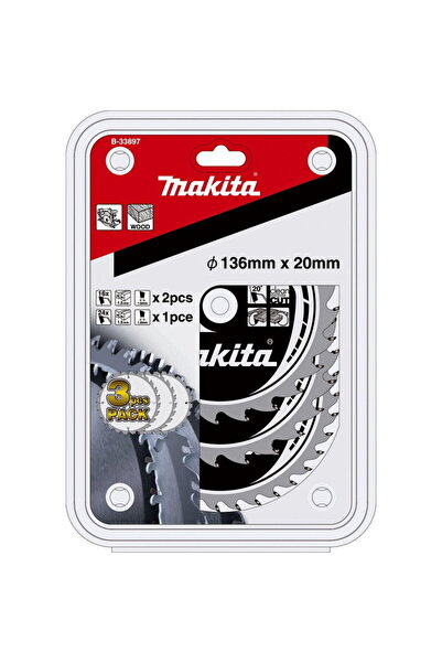 Makita Set de lame de ferăstrău circular B-33897 3 buc