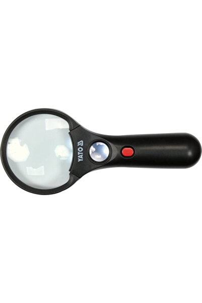 yato Magnifying Glass with 2 Lenses 3x/45x and LED Light