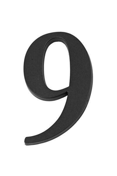 VDV SIGN NUMBER WITH FIXING SLOT - 190MM / BLACK / 5