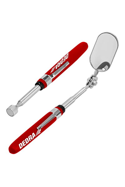 Generic Oglindă de inspecție 50x26mm și prindere magnetică, set de 2 bucăți