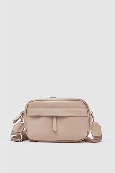 Catwins Women's Mink Satin Fabric Crisscross Straps Shoulder Bag